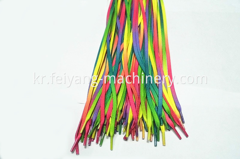 shoelace multi color tipping film